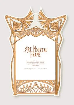 Label, decorative frame, border. Stock Illustration