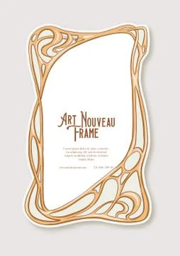 Label, decorative frame, border. Stock Illustration