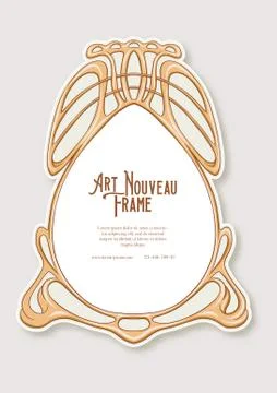 Label, decorative frame, border. Stock Illustration