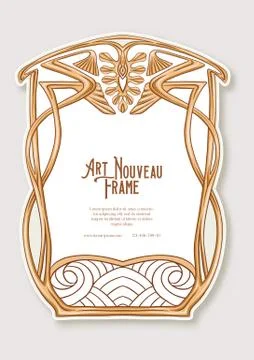 Label, decorative frame, border. Stock Illustration