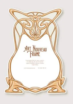 Label, decorative frame, border. Stock Illustration
