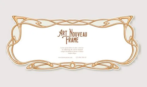 Label, decorative frame, border. Stock Illustration