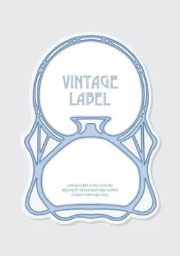 Label, decorative frame, border Stock Illustration
