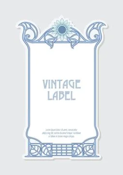 Label, decorative frame, border Stock Illustration