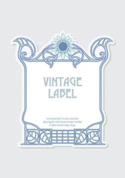 Label, decorative frame, border Stock Illustration