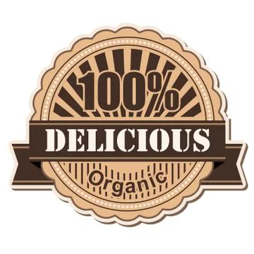 Label Delicious Stock Illustration