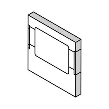 Label denim isometric icon vector illustration Stock Illustration