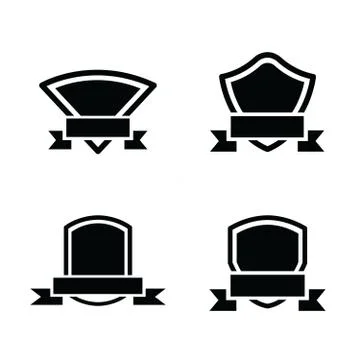 Label Design 4 Item Set Stock Illustration