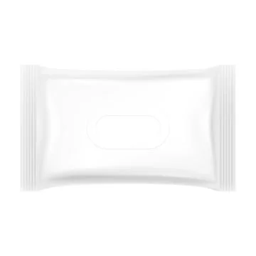 Label design for packaging of antibacterial hand wipes, mockup vector 스톡 일러스트