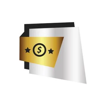 Label Design Star  Gold, silver Stock Illustration
