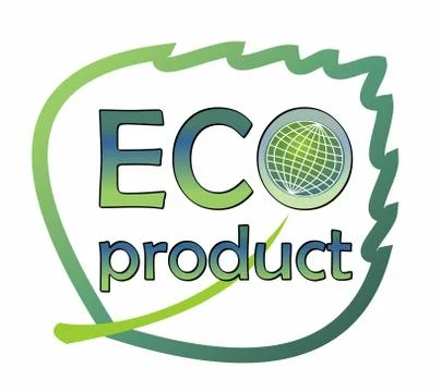 Label designed as the leaf for eco-friendly product Stock Illustration