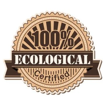 Label Ecological Stock Illustration