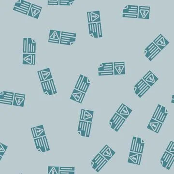 Label electricity glyph vector seamless pattern イラスト素材