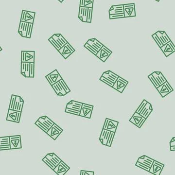 Label electricity line vector seamless pattern Stock Illustration