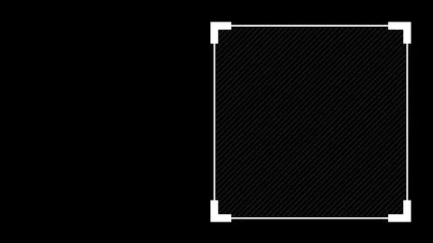 Label element for your text or info. Box Overlay isolated on black. Business  Stock Illustration