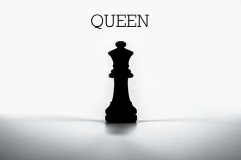 Label with the figure of the queen Stock Photos