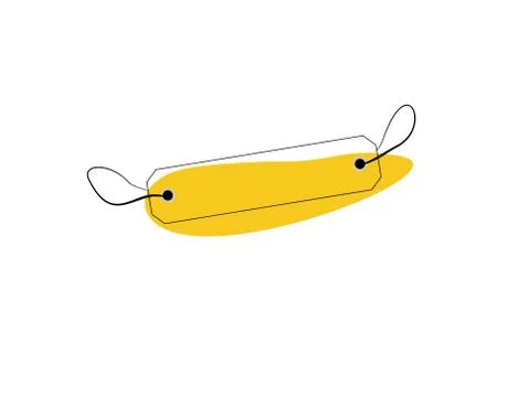 Label Flat Icon on white background in vector illustration Stock Illustration