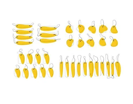 Label Flat Icon on white background in vector illustration Stock Illustration