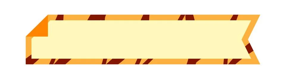 Label frame simple, orange label tag rectangular for text frame 스톡 일러스트