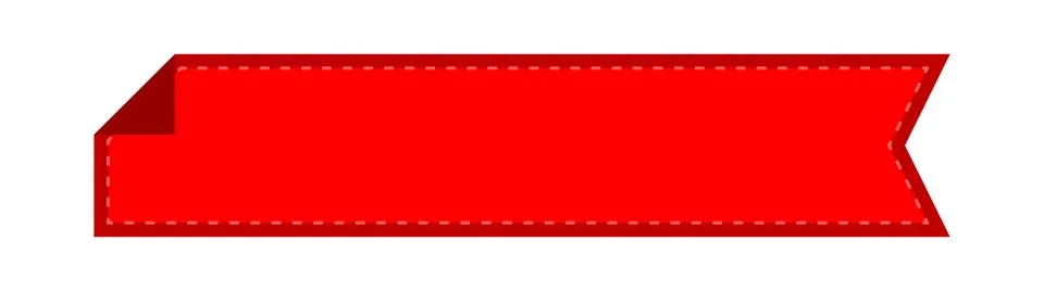 Label frame simple, red label tag rectangular for text frame 스톡 일러스트