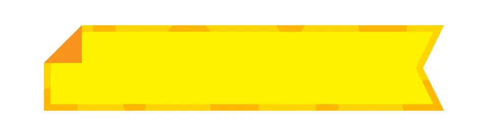 Label frame simple, yellow label tag rectangular for text frame Illustrazione stock