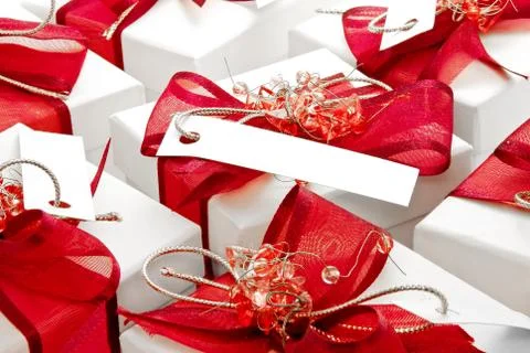 Label gifts Stock Photos