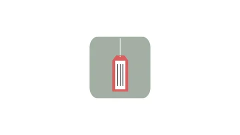 Label icon animation for video motion graphics Stock Footage 150060123