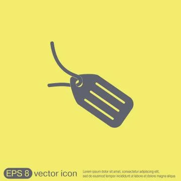 Label icon button Stock Illustration