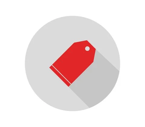 Label icon illustrated in vector on white background Stock Illustration