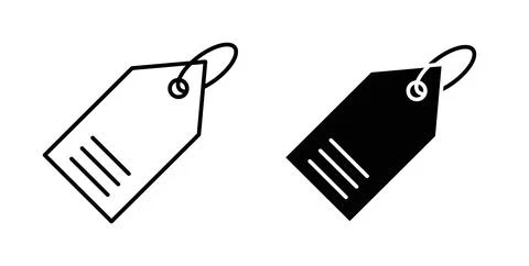 Label icon symbol. Flat Vector illustration Stockillustratie