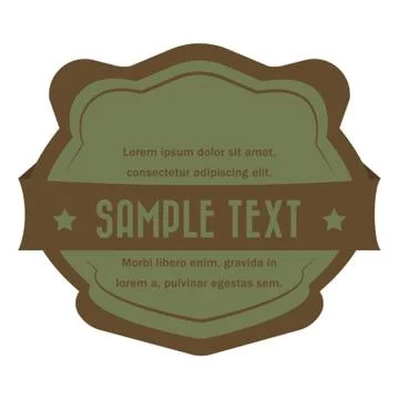 Label Illustrazione stock