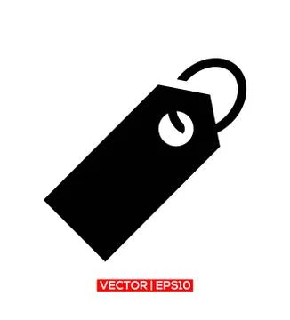 Label line icon vector logo or illustration. Stock Illustration