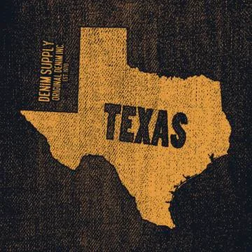 Label with map of texas. Stock Illustration