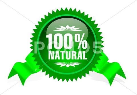 Label for natural products Stock Illustration