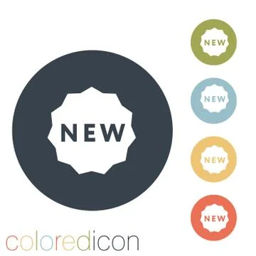 Label new. Stock Illustration