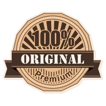 Label Original Stock Illustration