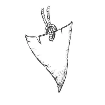 Label Paper Material In Triangle Shape Ink Vector Stock Illustration