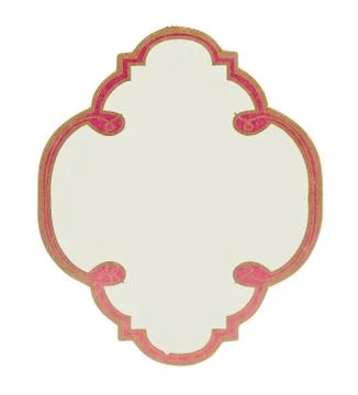 Label paper on white background Stock Photos