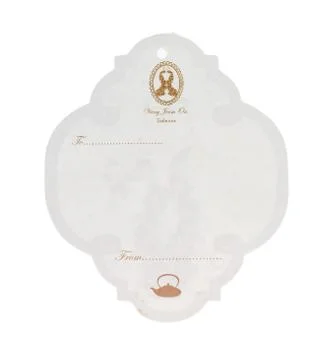 Label paper on white background Stock Photos