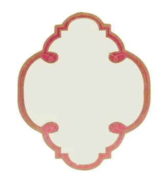 Label paper on white background Stock Photos