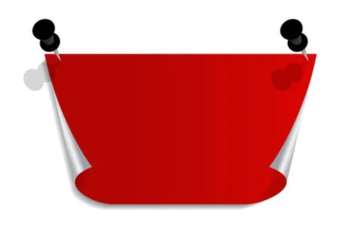 Label with a pin Stock Illustration