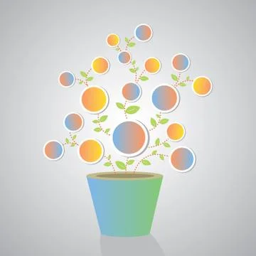 Label plant Stock Illustration