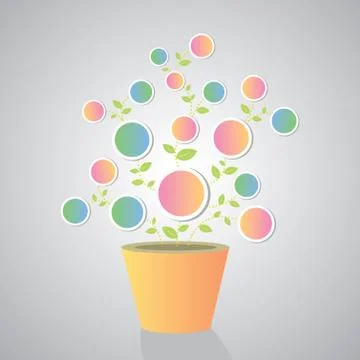 Label plant Stock Illustration