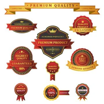 Label Premium illustration Illustrazione stock