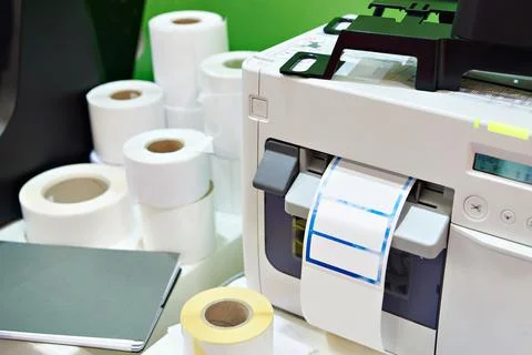Label printers Stock Photos