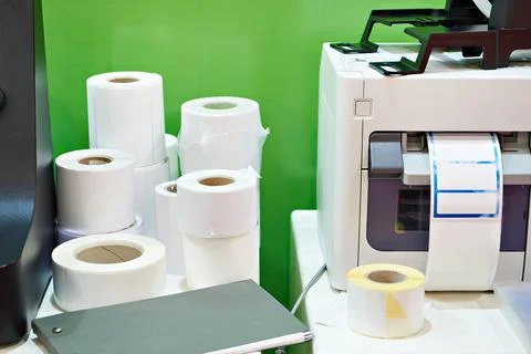 Label printers Stock Photos