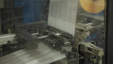 Label Printing Rolls with High speed labeling machine in industrial factory, Stock Footage 111177050