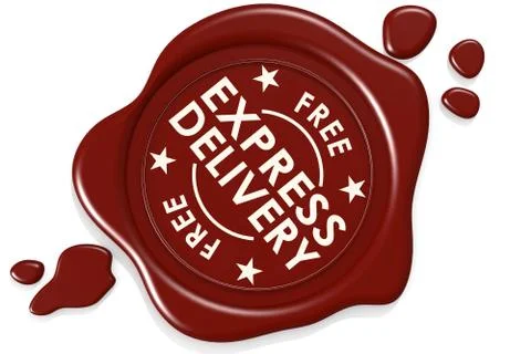 Label seal of express delivery Stock Illustration