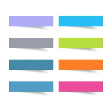 Label set with full color vector design element, illustrator Stock-Illustration