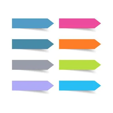 Label set with full color vector design element, illustrator Stock Illustration